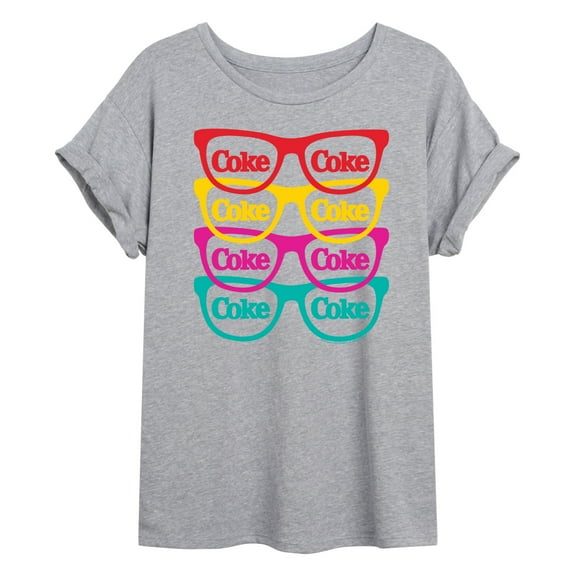 Coca-Cola - Retro Sunglasses - Juniors Ideal Flowy Muscle T-Shirt
