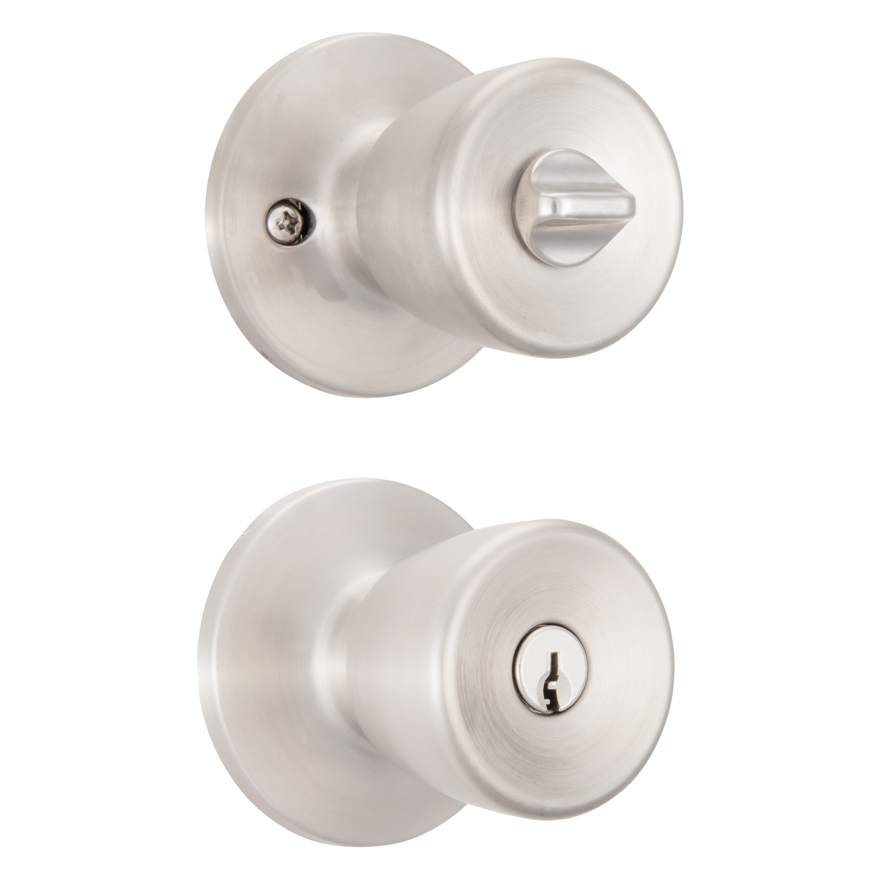 Brinks Mobile Home Keyed Entry Bell Style Doorknob, Stainless Steel Finish - image 4 of 10