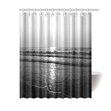 Gckg Black And White Shower Curtain, Material For Curtains Canada