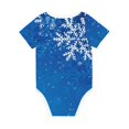 thumbnail image 6 of Rocae Blue Christmas With Snowflakes for Baby Cotton Short-Sleeve Bodysuits for Unisex Onesies Bodysuit-3 Months, 6 of 7