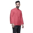 thumbnail image 4 of Atasi Long Sleeve Kurta For Men Solid Mandarin Collar Ethnic Shirt, 4 of 6