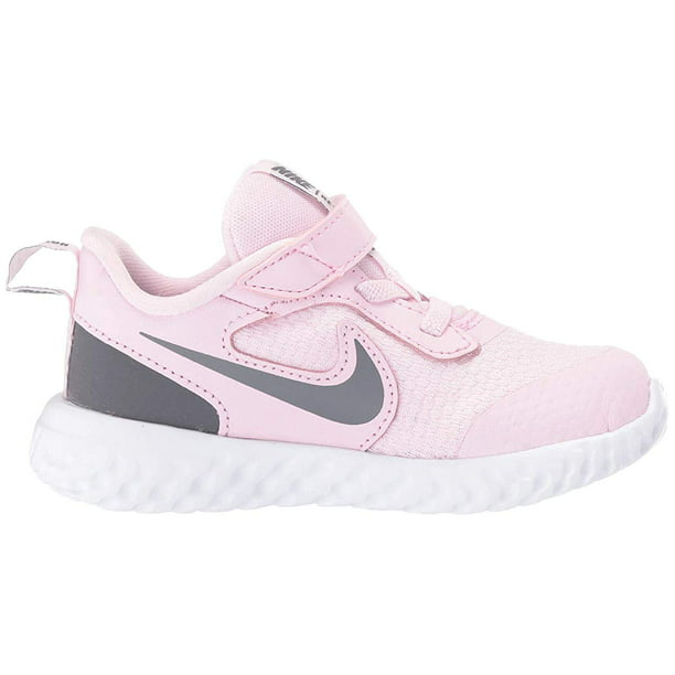 Nike Kids Revolution 5 Pink Foam/Dark Grey - Walmart.com