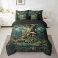 thumbnail image 2 of Castle Fairy Kawaii Magical Mushroom Bedding Comforter Set 7 Pieces for Child Teenagers,Chic Floral Botanical Tree Full Bedding Set Lightweight,Vintage Aesthetic Fitted Sheet Flat Sheet, 2 of 8