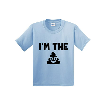 Trendy Usa Trendy Usa 895 Youth T Shirt I M The Poo Poop Emoji