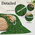 thumbnail image 2 of St Patrick's Day Pillow Covers, Linen Long Throw Pillow Case, Vintage Shamrocks Golden Beer Green Leaf Holiday Pillow Protector Decorative Cushion Cover for Living Room/Bedroom 20" x 26", 2 of 8