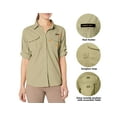 thumbnail image 5 of Little Donkey Andy Women's UPF 50+ UV Protection Shirt, Long Sleeve Fishing Shirt, Breathable and Fast Dry B.Khaki S, 5 of 7