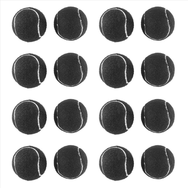 16 Piezas Pelota de Tenis Precortada para Patas de Muebles y ProteccióN del Piso, Cubierta de Almohadilla de Fieltro Resistente y Duradera, Negro