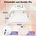 thumbnail image 2 of Gel UV Led Nail Lamp, UV Nail Dryer for Gel Polish, Portable Nail Polish Dryer with 4 Timer Setting, Professional Led Nail Lamp for Gel Polish, UV Gel Nail Lamp for Nail Art Design, 2 of 8