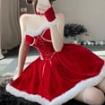 thumbnail image 2 of Women's Christmas Dress Skirt and Hooded Cloak Match Plus Size Christmas Clothes Cape Women Role Play Outfit Full Set Warm Holiday Girls, 2 of 7