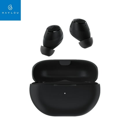 HAYLOU GT1 2022 Version True Wireless Earbuds BT5.2 AI Call Noise Cancellation AAC Audio Codec 3.9g Compact Body -Slip Ear Holders Black