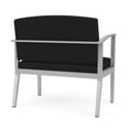 thumbnail image 3 of Amherst Steel Reception Waiting Bariatric Chair / Silver Steel / Black, 3 of 3