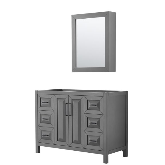 Wyndham Collection Wcv252548scxsxxmed Daria 47" Single Free Standing Vanity Cabinet - Dark