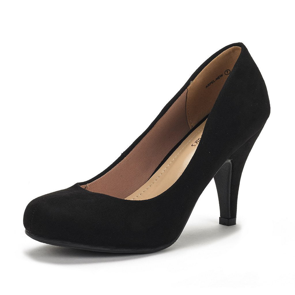 PAIRS Arpel Women's Formal Dance Rhinestones Classic Pumps Shoes ARPEL BLACK Size 5 - Walmart.com