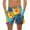 Multicolor, variant on LYEAA Big Mens Swim Trunks Elastic Waist Summer Beach Men's Shorts Hawaiian Colorful Floral Printed Drawstring Surfing Board Shorts Casual Athletic Trendy Comfort Swimsuit Bathing Suit with Pockets L