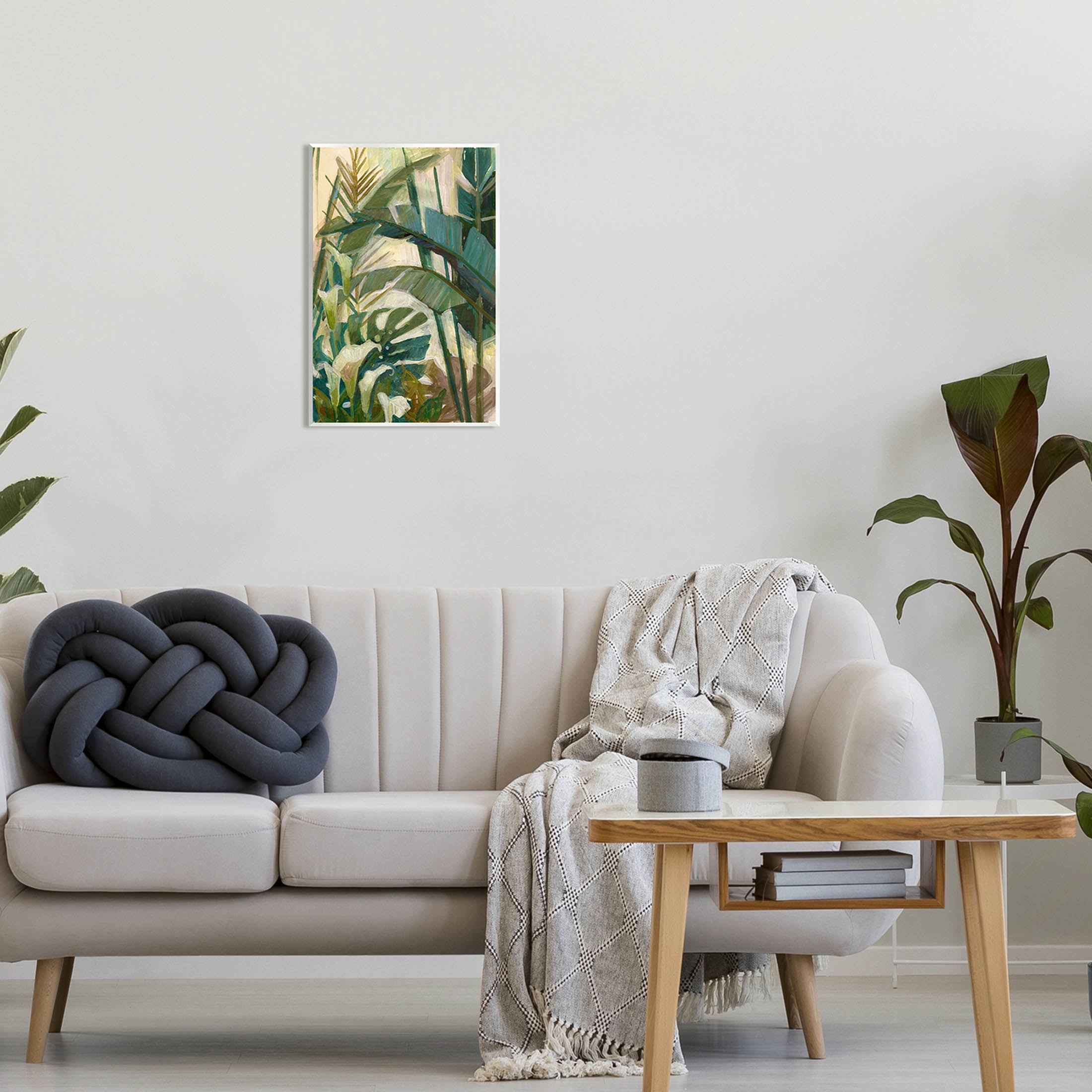 Tropical Jungle Plant Leaves Botanical & Floral Graphic Art Unframed Art Print Wall Art