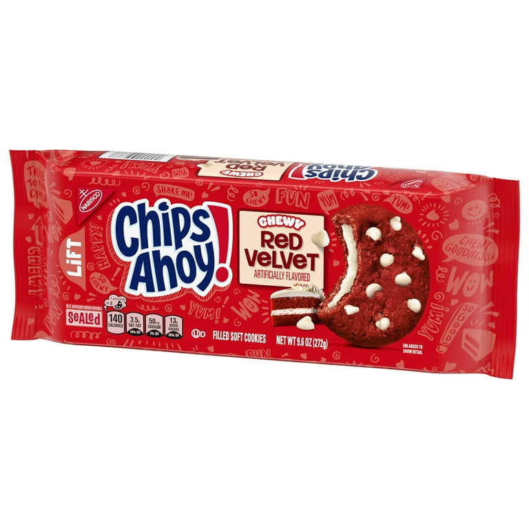 3 pack) CHIPS AHOY! Chewy Red Velvet Cookies, 9.6 oz - Walmart.com