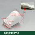 thumbnail image 5 of Ventilation Duct Converter Rectangular to Round Straight Channel Connector Flat Ducting Adaptors to Round Converter, 5 of 8