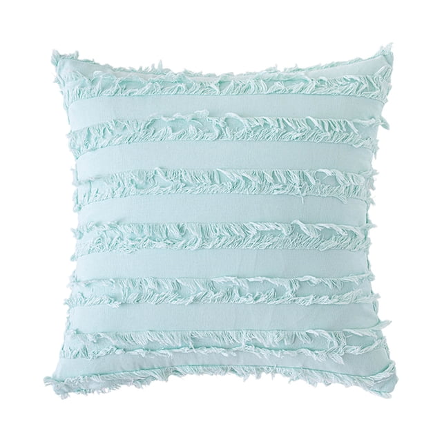 Sofa Vama Ropa de Cama Funda de almohada con borlas, moderna, de color sólido, para respaldo de cojín for Navideño