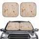 thumbnail image 2 of Balery Tortilla Parasol para parabrisas de coche de 2 piezas | Parasol plegable para parabrisas delantero de coche para la mayoría de sedanes-Small, 2 of 5