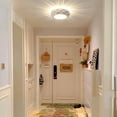 thumbnail image 6 of 1 Pack Semi Flush Mount Ceiling Light Fixture Modern Small Crystal Chandelier Mini Indoor Ceiling Lamp for Bathroom Hallway Foyer Porch Hall Closet, 6 of 8