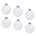 thumbnail image 2 of 6 uds colgante de Navidad transparente colgante de bola redonda adornos de Navidad rellenables adornos de decoración DIY bola hueca para festival, 10cm Colco colgante de bola de navidad, 2 of 7