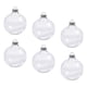 thumbnail image 2 of 6 piezas de bolas navideñas transparentes colgantes de bolas huecas adornos de decoración DIY redondas 6cm, 2 of 7