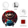 thumbnail image 5 of Lsque Mario Pattern Ceramic Decorative Plate Decorative Plates with Display Stand Personalized Porcelain Plate Ceramic Ornaments for Wall Hanging Decoration-6in, 5 of 6