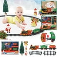 thumbnail image 2 of Train Set For Kids Electric Train Set For Kids Christmas Train Set For Under The Tree Children Train Toy Christmas Electric Rail Car Train Set With Music Light Kids Toy Gift, 2 of 9