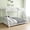 White, variant on Alvantor Twin over Full Bunk Bed for Kids Teens, Heavy Duty Meta Bed Frame with Guardrail and Ladder Black