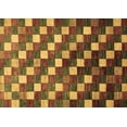 thumbnail image 1 of Ahgly Company Indoor Rectangle Checkered Brown Modern Area Rugs, 8' x 10', 1 of 4