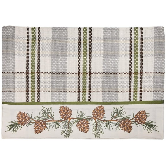Park Designs Ponderosa Pine Cream Plaid Placemat Set of 4