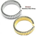 thumbnail image 2 of 12 14 16 18 20mm Stretch Expansion Stainless Steel Watch Band Retractable Strap Metal Elastic Watch Band Accessories Bracelet-gold, 2 of 5
