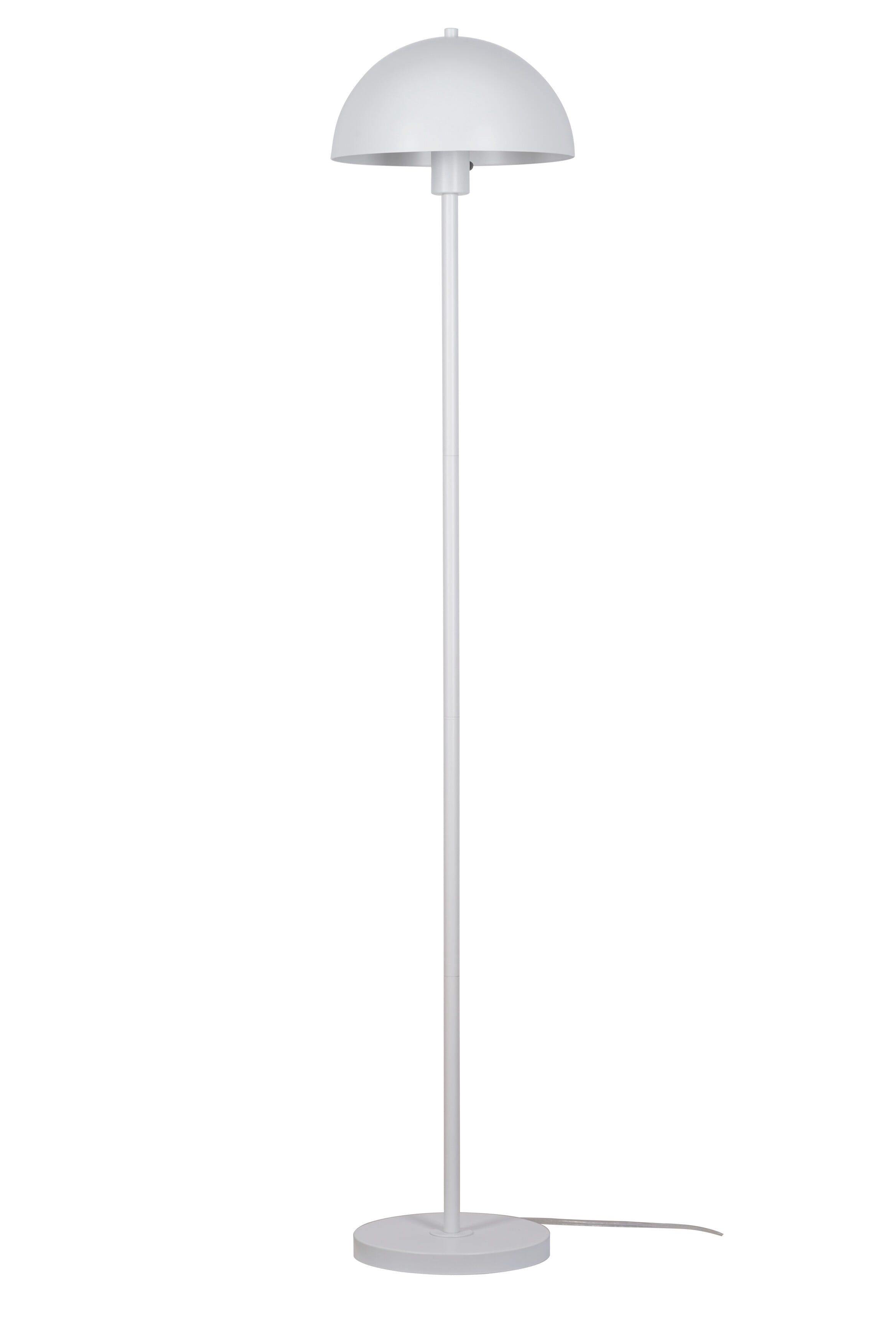 Kenroy Home Vega 56'' Floor Lamp with White Metal Dome Shade Modern Floor Light Fixture for Living Room, Bedroom, or Office, White