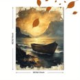 thumbnail image 3 of Qisvanset 12x16 Inch Psalm Coastal Landscape Canvas Wall Art, Vintage Bible Verse Housewarming Faith Home Gift, 3 of 8