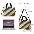 thumbnail image 3 of FORMRS 16" Laptop Bag Carrying Sleeve Case with Handle Travel Shoulder Briefcase, Retro Colorful Stripes, 3 of 8