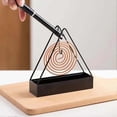 thumbnail image 3 of Mosquito Coil Holder, Triangle Iron Mosquito Coil Holder, Incense Burner Holder with Ash Catcher Storage, 3 of 5