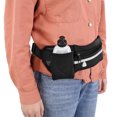thumbnail image 4 of Riñonera para deportes al aire libre con almacenamiento multifunción, funda impermeable para teléfono para corredores, color negro, 4 of 8