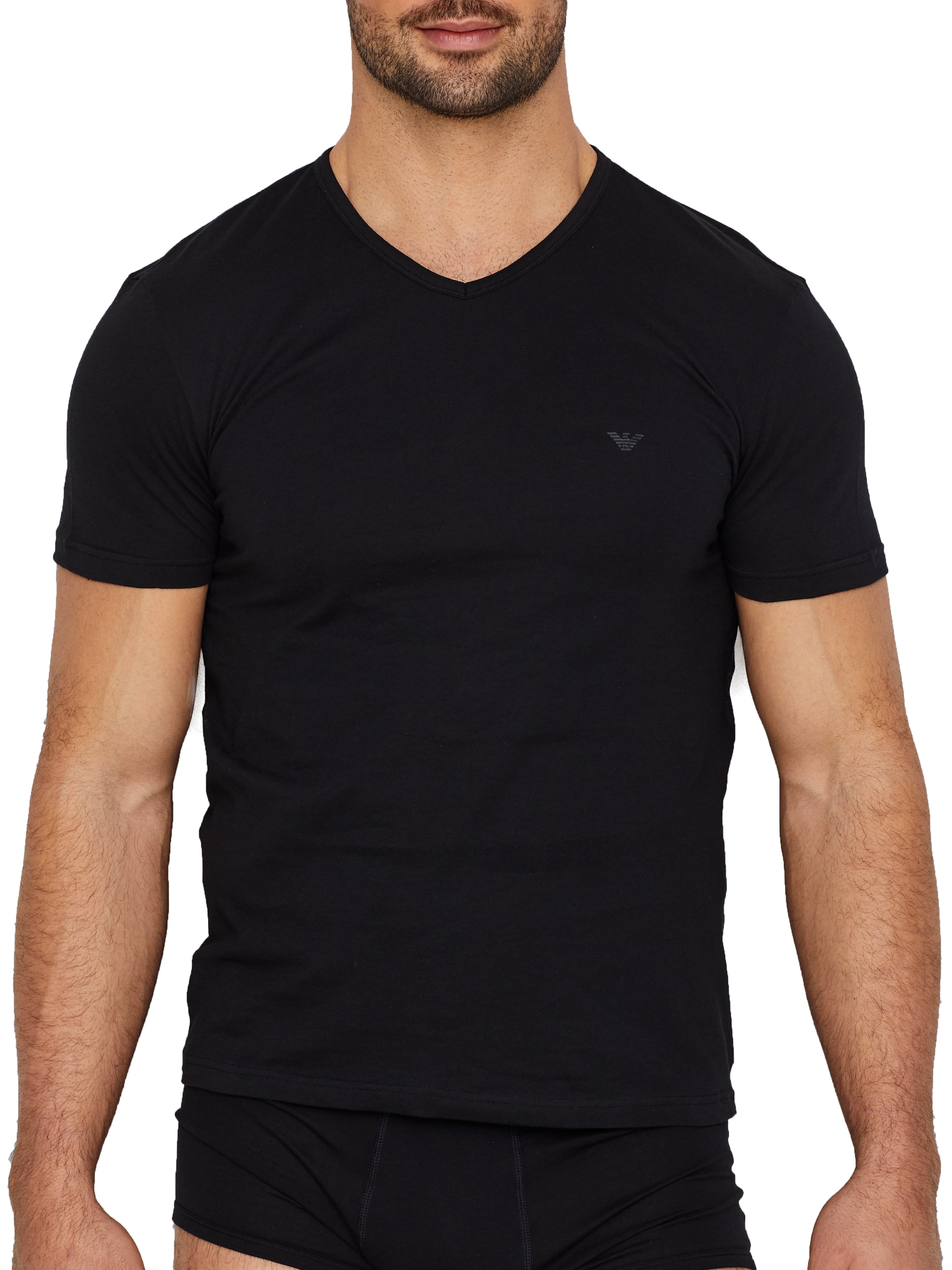 emporio armani v neck t shirts 3 pack
