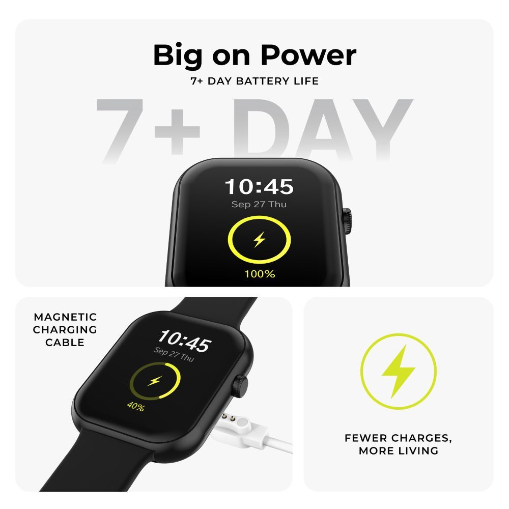 iTouch, AIR 5 Smartwatch 1.85, Amoled Display, Black