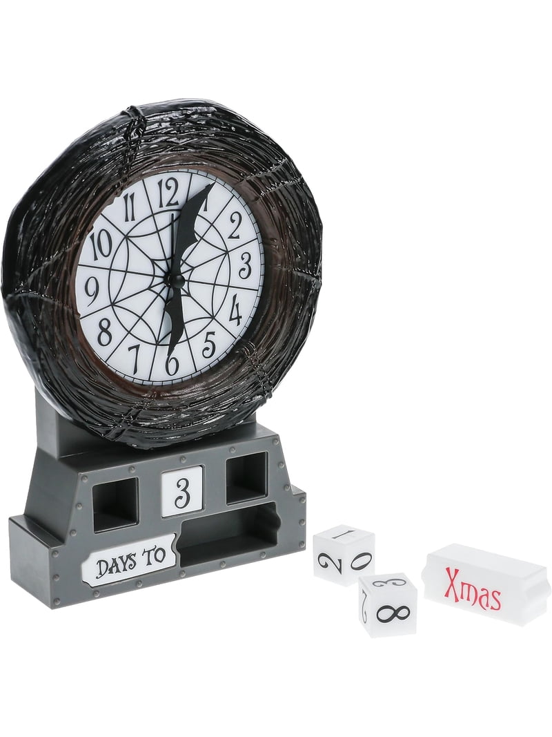 Paladone Nightmare Before Christmas Countdown Alarm Clock, Glow in