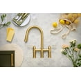 thumbnail image 2 of Gerber D434437 Kinzie 1.75 GPM Widespread Bridge Pull Down Kitchen Faucet - Chrome, 2 of 7