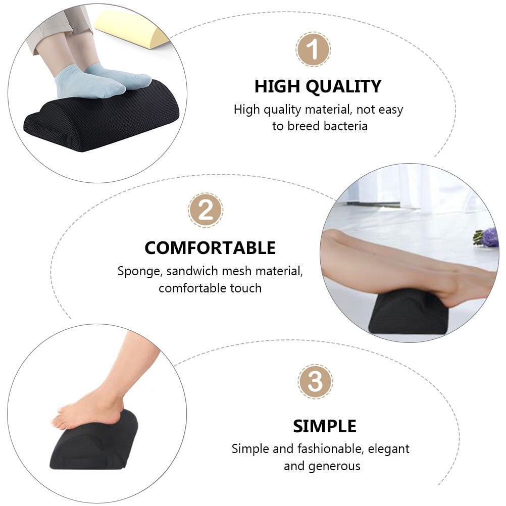 Shuliwen Under Desk Foot Rest Pillow Sponge Foot Cushion for Office