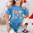 thumbnail image 2 of Tunique Spatiale 2Chaînes Chemise Garçon et Fille Mode Décontractée Imprimé Col Rond Manches Courtes T-Shirt Haut, 2 of 4