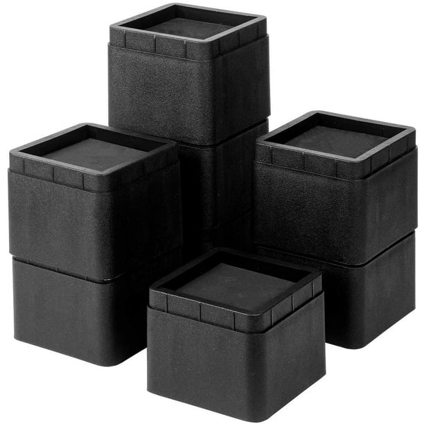 practical BTSDhome Bed Risers 3 or 6 Inch Heavy Duty Stackable