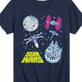 thumbnail image 3 of Star Wars - Millennium Falcon, Death Star, & Ships - Toddler And Youth Short Sleeve Tee, 3 of 5