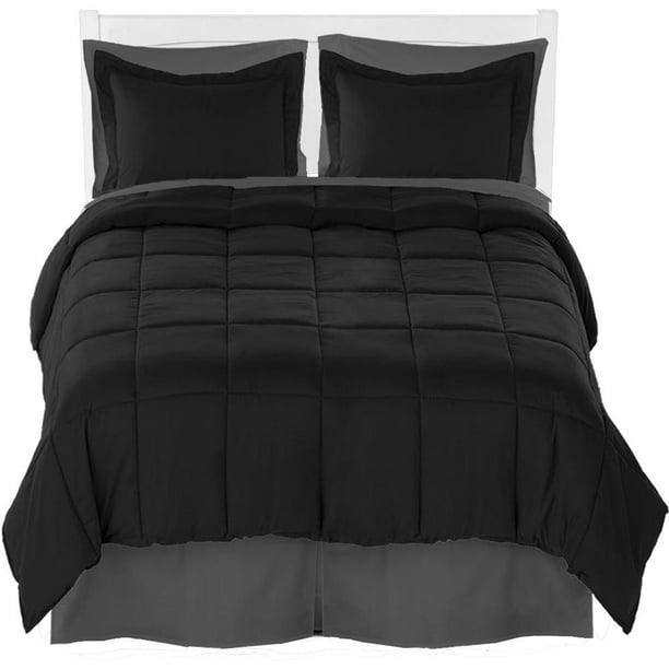 Bare Home Comforter Set + Sheet Set + Bed Skirt - Premium Ultra-Soft Brushed Microfiber 