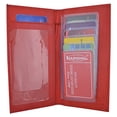 thumbnail image 6 of Brand New Hand Crafted Genuine Soft Leather Checkbook Cover simple-156 (Premium Cherry), 6 of 6