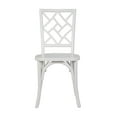 thumbnail image 6 of Emma + Oliver Set of 2 Solid Wood Stack Dining Chairs with Decorative Back Design and White Finish, 6 of 12