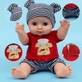 thumbnail image 6 of Cute Bear Reborn  Dolls Boy Clothes 11 inch Outfit Accessories Set for Doll, 6 of 9
