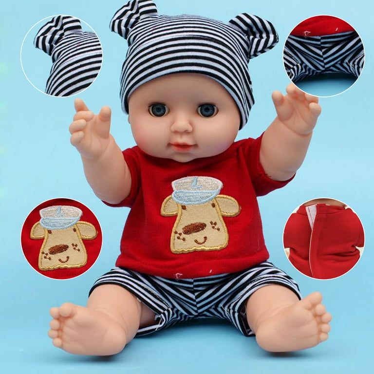 ZUARFY 3Pcs/lot Cute Bear Pajamas Suit Wear Fit 30cm Baby Doll